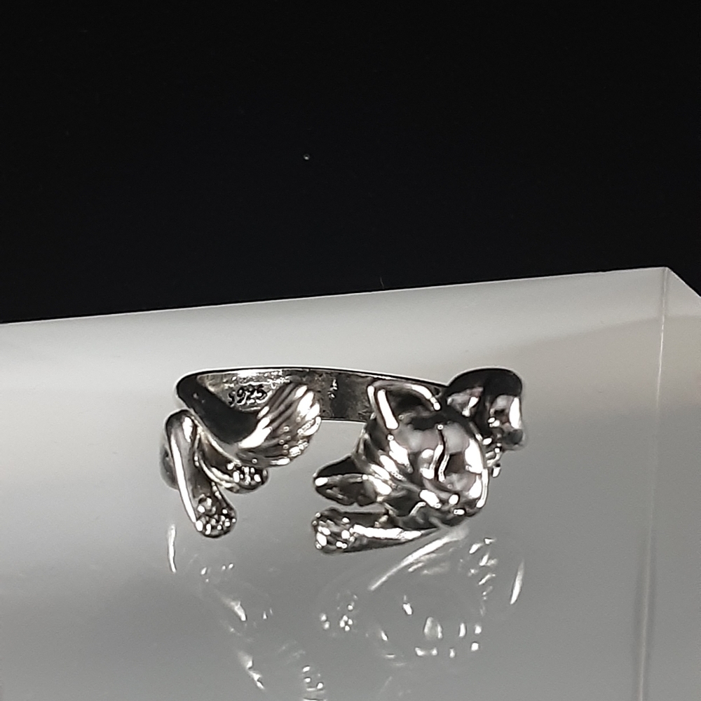 SS BYPASS CAT/KITTEN RING - Picture 3 of 3